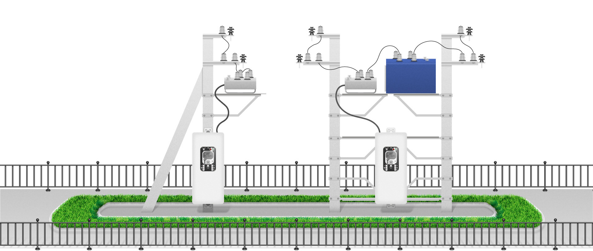 Использование реклоузера OSM 27 (20 кВ) на опорах